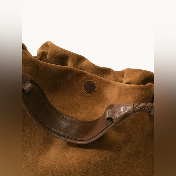 Small Gather Bag Set - Ochre Suede - Picture 9 of 13